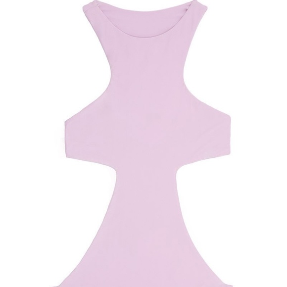 NEW $218 MIKOH Osaka Cutout‎ One-Piece Swimsuit in Taro Lilac [SZ Medium ] - Picture 6 of 8